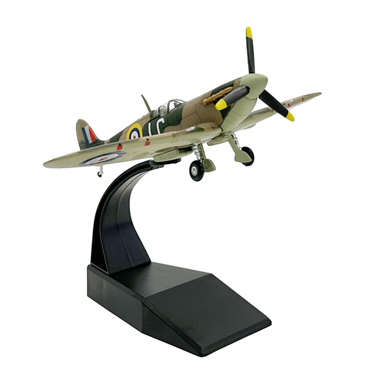 Amazon | Qialexicon 1/72スケール スピットファイア戦闘機模型 装飾